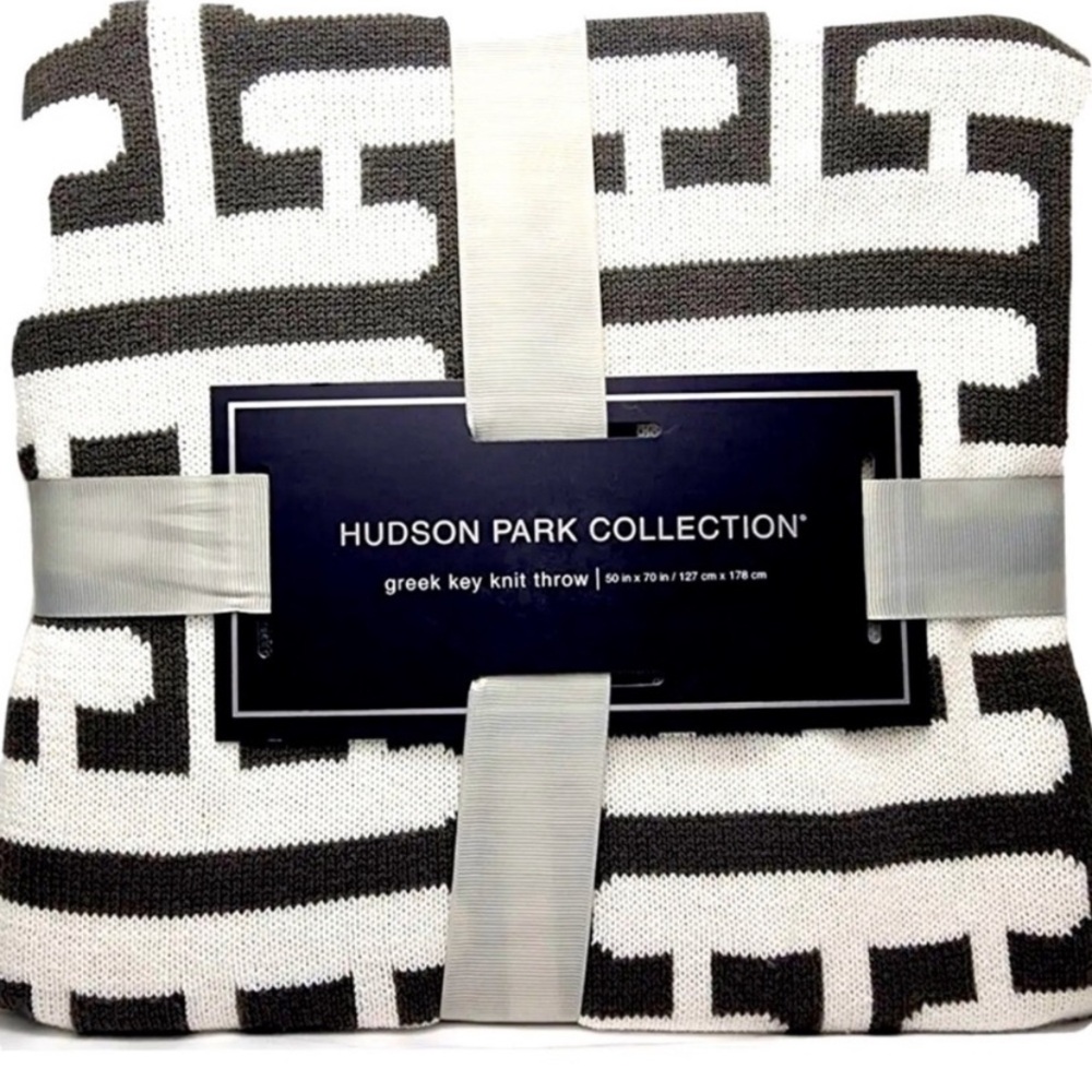 Hudson Park Collection Key Knit Throw
Blanket, Charcoal